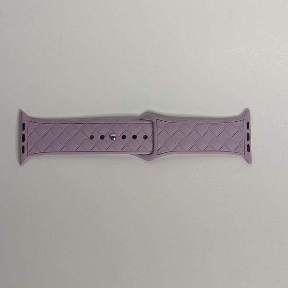 Weaved Pattern Lilac/Lavender Smart Watch Band - Picture 2 of 4